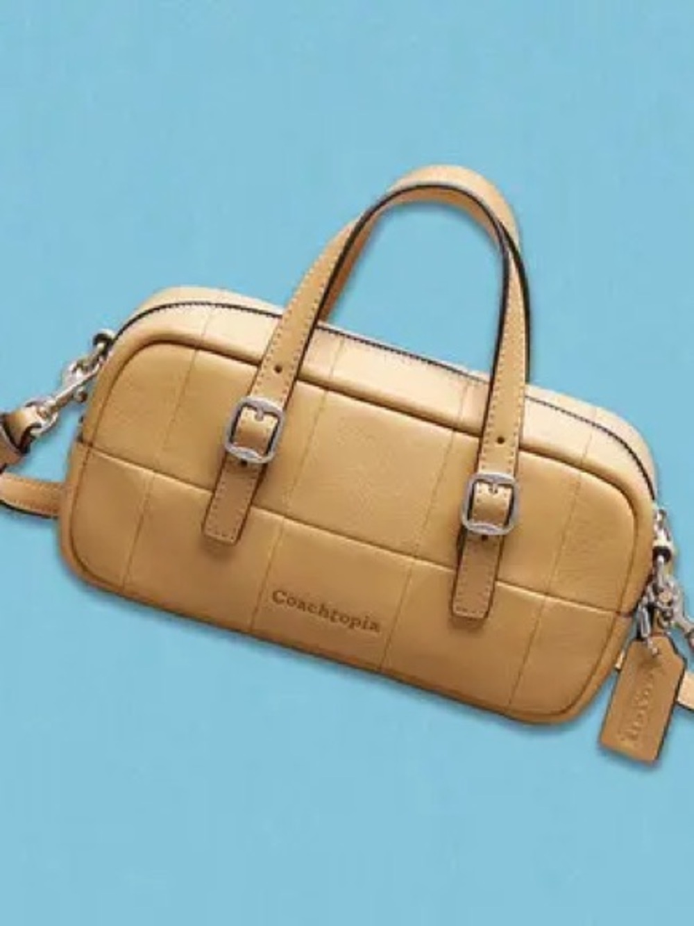 Coachtopia Alter/Ego Mini Satchel Tan Upcrafted Leather CAE89